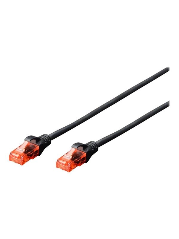 DIGITUS Professional patch cable - 5 m - black - Sort - 5m