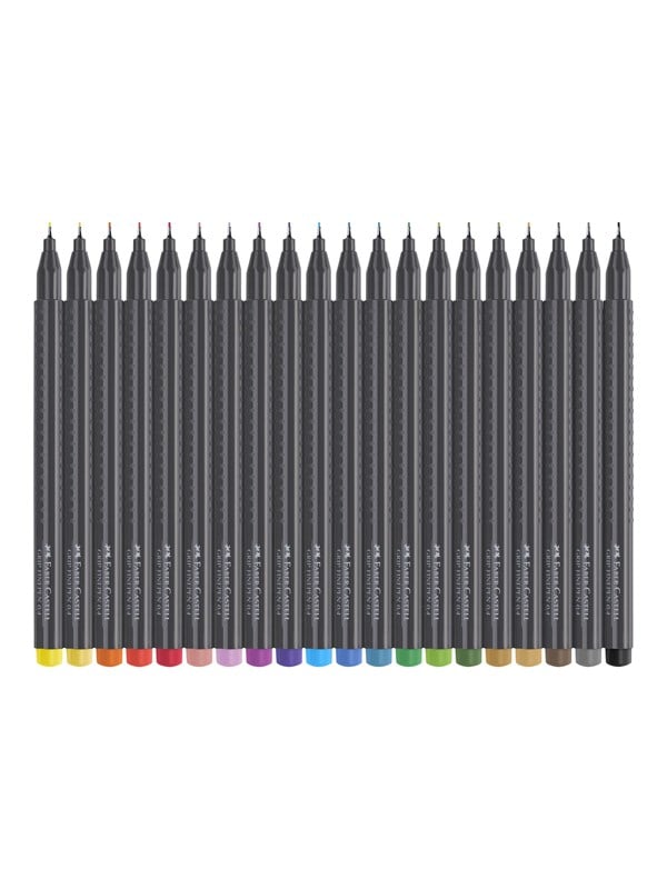 Faber-Castell GRIP - fineliner - assorted colours (pack of 20)