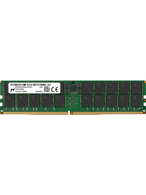 Crucial Micron DDR5-4800 Registreret med paritet/ECC - 64GB - CL40 - Single Channel (1 pcs) - Grøn