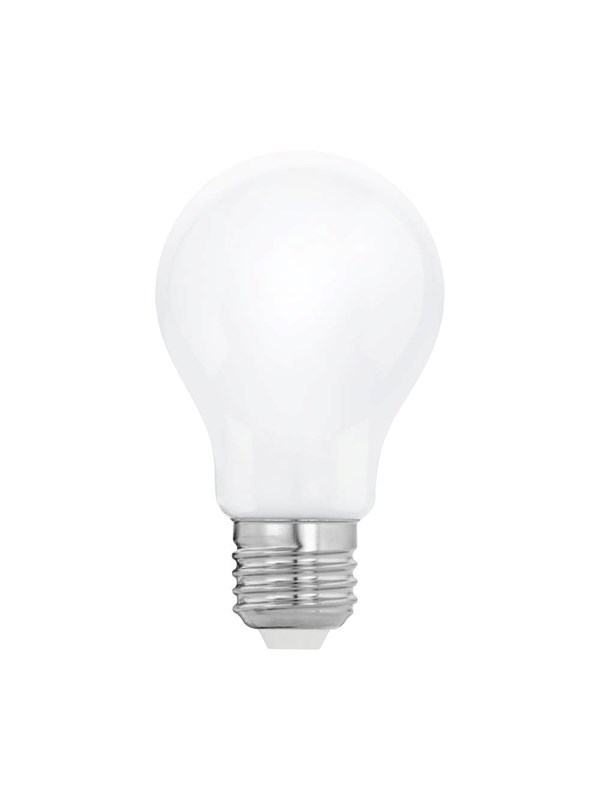 EGLO E27 LED A60 opal standardpære med varmt hvidt lys og integreret sensor (Dag-/Natsensor)
