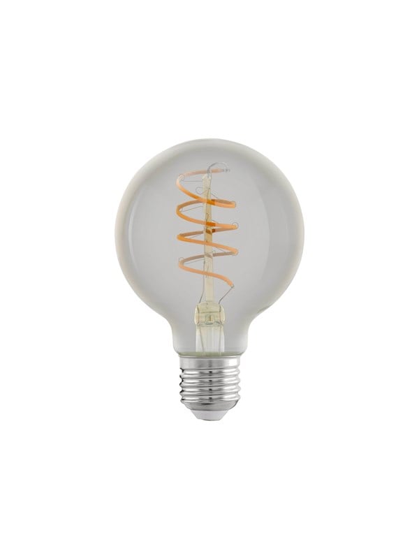 EGLO LED pære G80 Globe 4W/822 270 lumen klar 3-trin dæmpbar E27
