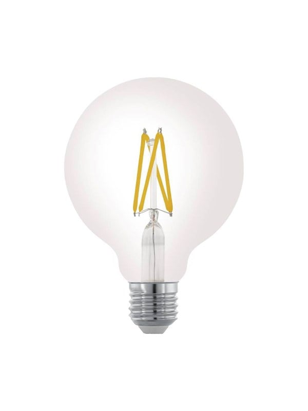 EGLO LED pære G95 Globe 7,5W/827 806 lumen klar dæmpbar E27