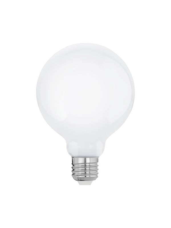 EGLO E27 LED G95 opal globepære med varmt hvidt lys