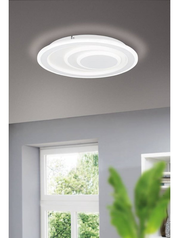 EGLO Palagiano Loft Ø380 Hvid
