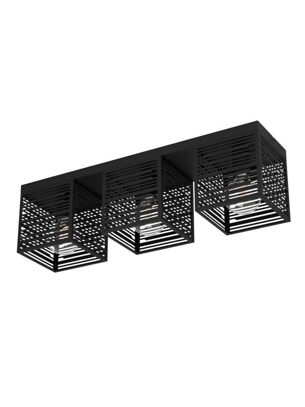 EGLO Piedritas Loft 3Xe27 730X180 Sort