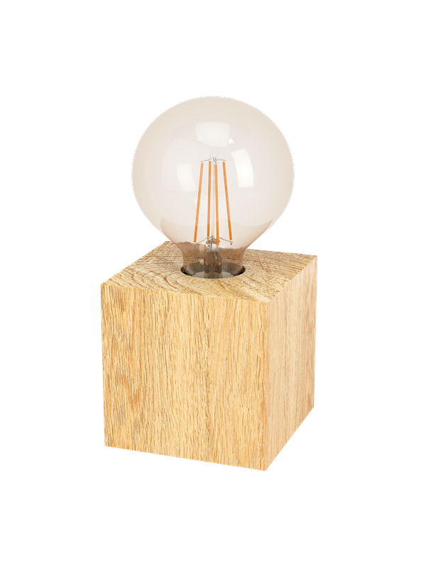 EGLO Prestwick 2 Bord E27 Træ Natur  - Bordlampe - 43733