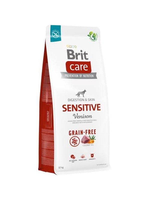 Hundefoder uden korn Brit Care Sensitive Venison - 12 kg