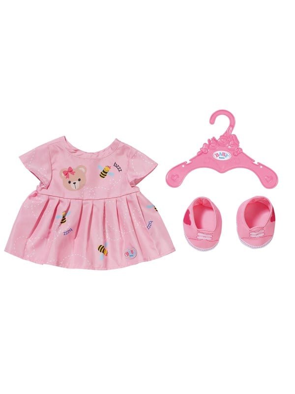 Baby Born Dukketøj - Kjole m. Sko - Rosa