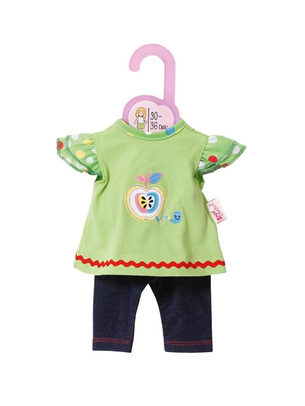 Dolly Moda Zapf Creation Modekjole med Leggings 30-36 cm billede