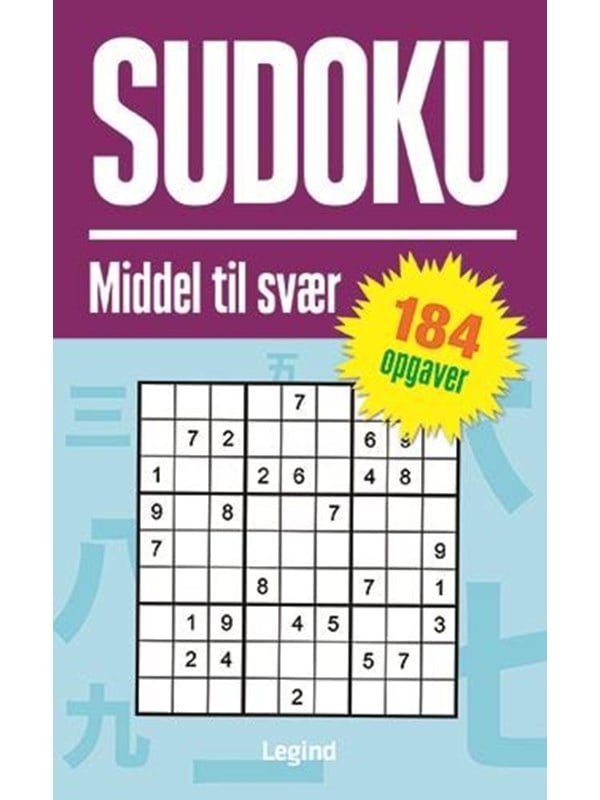 Sudoku - Middel til svær - Hobby - paperback