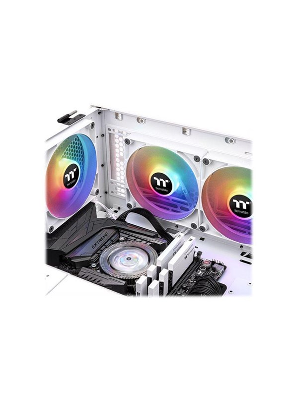 Thermaltake CT120 ARGB Sync - Indsats med blæser - 120 mm - hvid (pakke med 2)