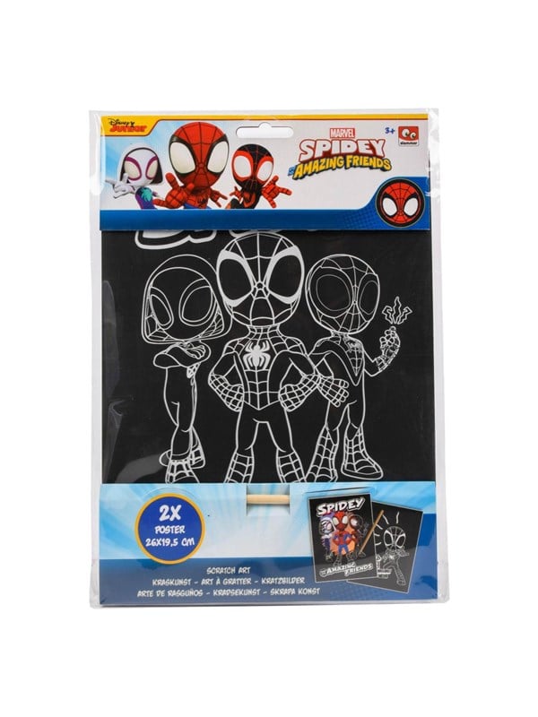 Canenco Spidey Scratch Art 2pcs. billede