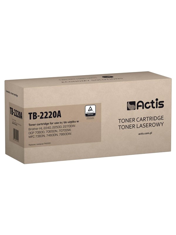 Toner til Brother - Actis TB-2220A, sort, standard, 2.600 sider