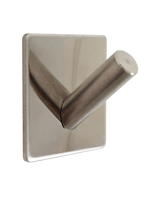 HOME It selvklæbende enkelt krog 4 x 4 cm spejlblank