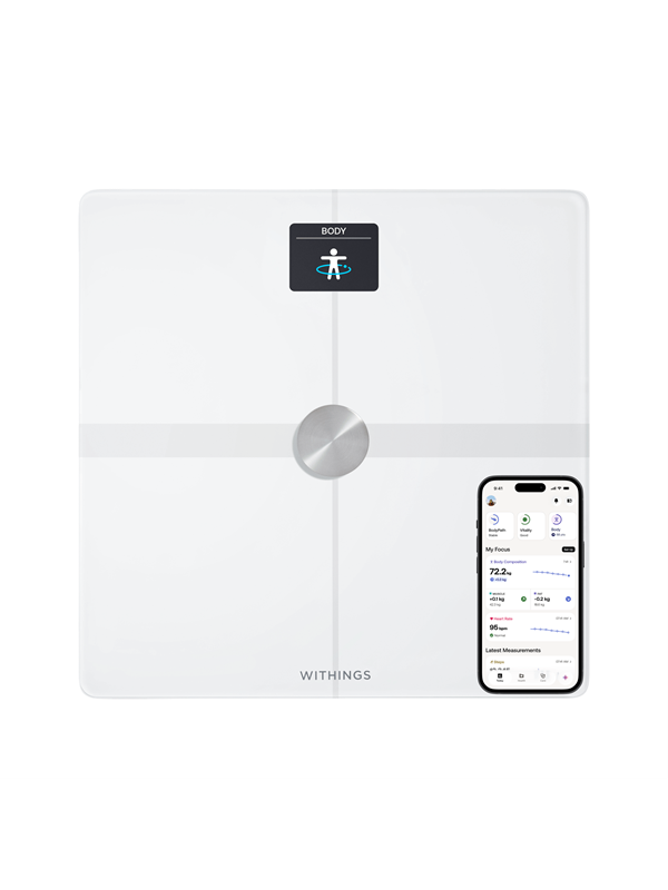 Withings Body Smart Vægt - Unisex, ONESIZE, Hvid - Smart vægt med app-integration