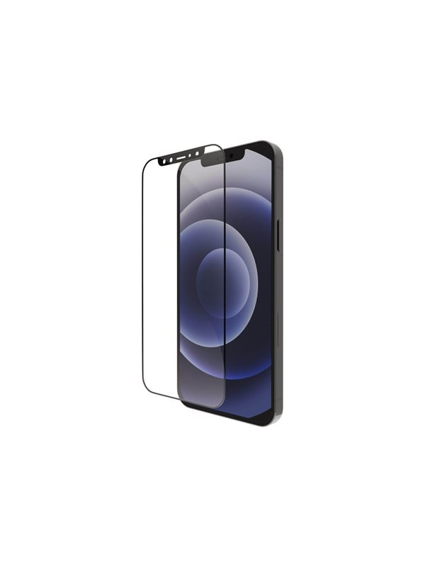 dbramante1928 Eco-shield - Skærmbeskytter for mobiltelefon - rammefarve sort - for Apple iPhone 12, 12 Pro