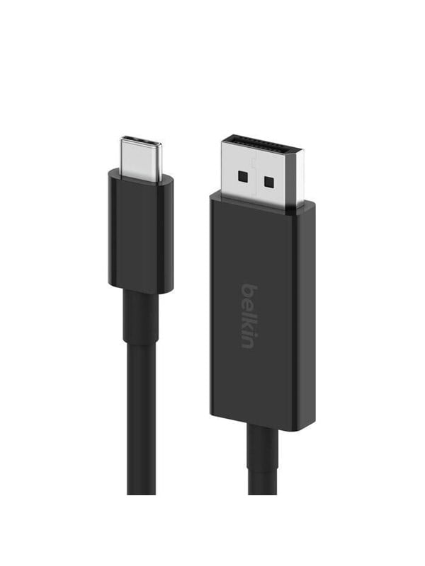 Belkin Connect 24pin Usb-c To Displayport 1.4 Cable 2m Black 2m Usb-c Displayport Sort