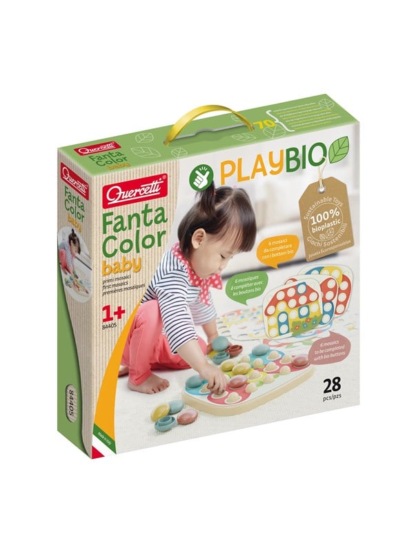 Quercetti Stiftmosaik - Fantacolor Playbio - 28 Dele - 84405