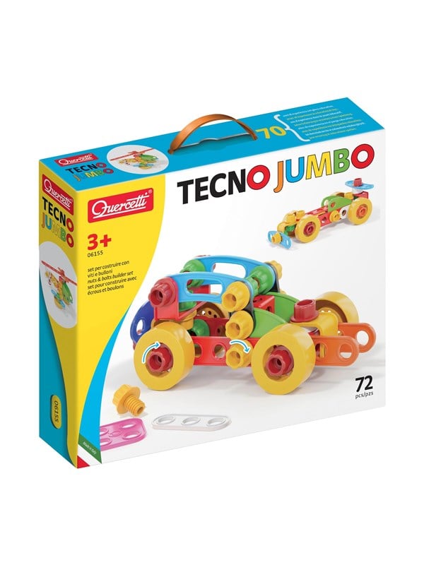 Quercetti Fart&oslash;j - Byg Selv - Techno Jumbo - 72 Dele - 06155