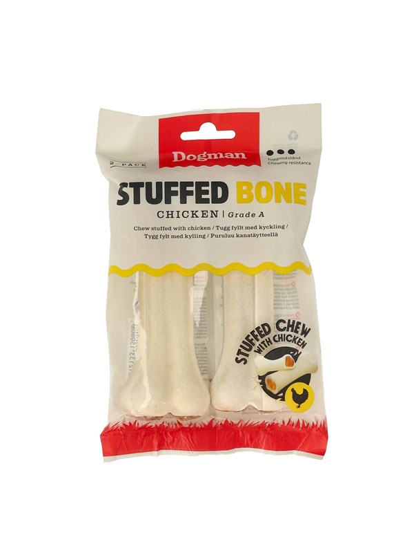 Dogman Chicken stuffed bone 2-pack S