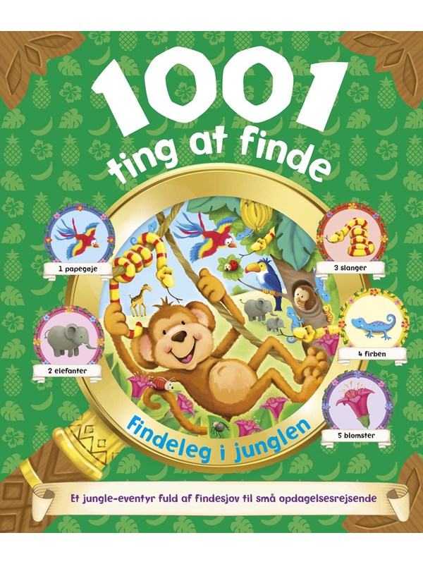 1001 ting at finde: Findeleg i junglen - Børnebog - Hardcover