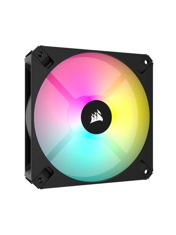 Corsair iCUE AR120 Digital RGB - Black - Kabinet køler - 120mm - Sort med RGB LED lys - 27 dBA