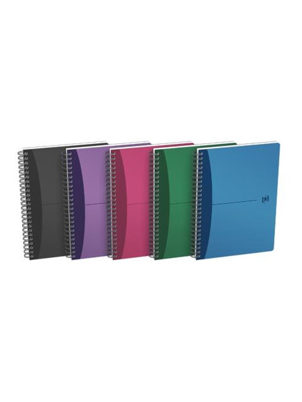 Notesbog Oxford Urban Mix A5, kvadreret med 90 ark - ass. farve - 1 stk.