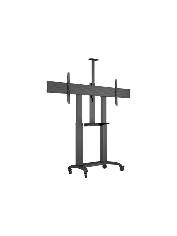 Multibrackets M cart - motorised - for LCD display / touchscreen - public floorstand wide VESA - black - Maks 135 kg - Maks størrelse 110"