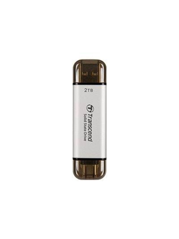 Transcend ESD310 SSD - 1TB - Sølv - Ekstern SSD - USB 3.2 Gen 2x1