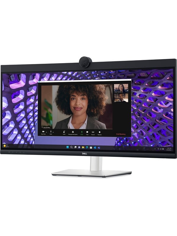 Dell P3424WEB - LED-skærm - kurvet - 34 - 3440 x 1440 UWQHD @ 60 Hz - IPS - 300 cd/m² - 1000:1 - 5 ms - HDMI, DisplayPort, USB-C - højtalere - med 3 års Advanced Exchange Basic Warranty