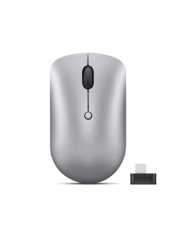 Lenovo 540 USB-C Wireless Compact Mouse - Mus - Optisk - 4 knapper - Grå