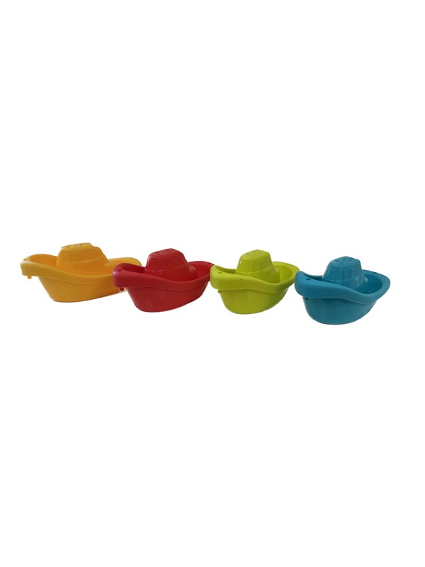 Happy Baby Bath Time Boats 4-Pack billede