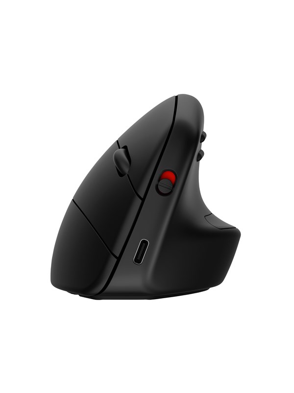 HP 925 Ergonomic Vertical Mouse - Vertical mouse - 6 knapper - Sort