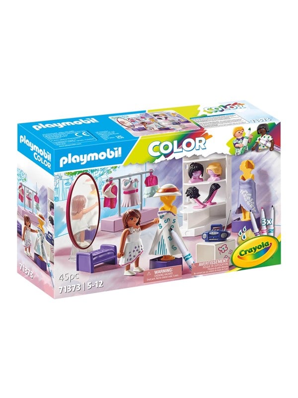 Playmobil Farverigt Omklædningsrum Legesæt med Crayola Vaskbare Tuscher