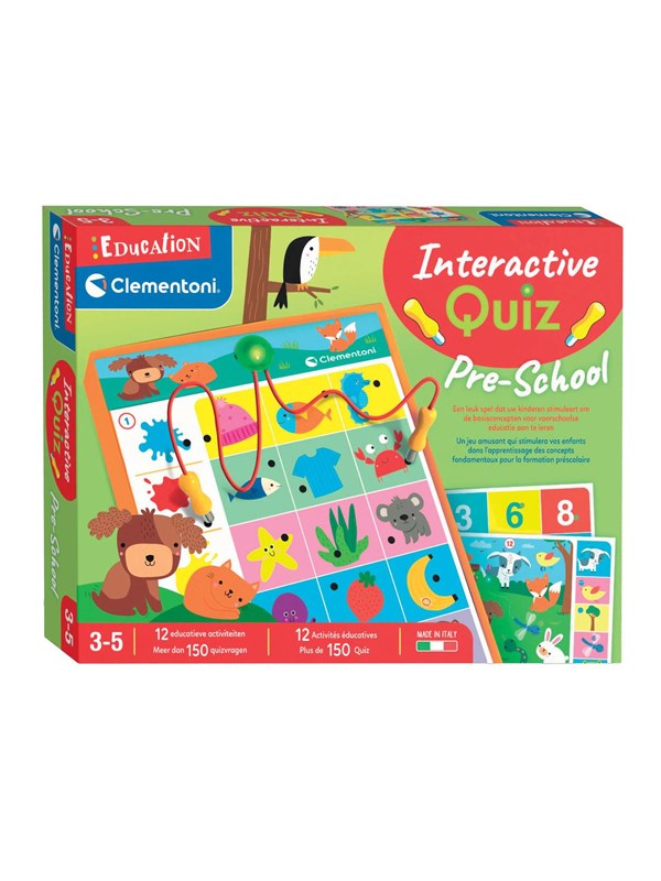 Clementoni Education - Interactive Quiz Pre-school Learning Game