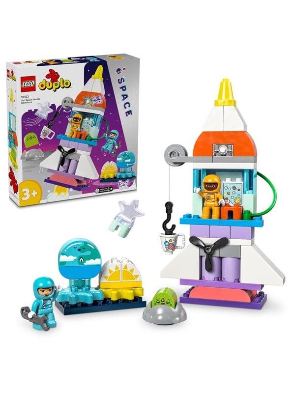 LEGO DUPLO 10422 3-i-1-eventyr med rumfærge