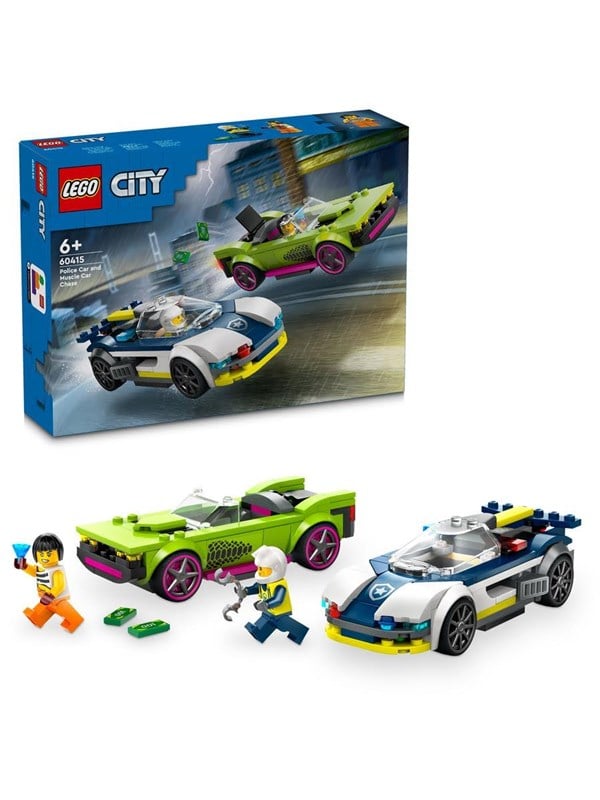 LEGO 60415 City Police Car and Muscle Car Chase - GEEKD.dk