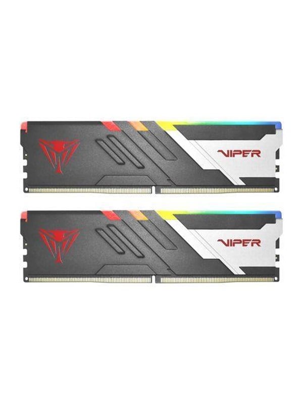 Patriot Viper Venom RGB DDR5-6800 - 32GB - CL34 - Dual Channel (2 pcs) - AMD EXPO & Intel XMP - Sort med RGB