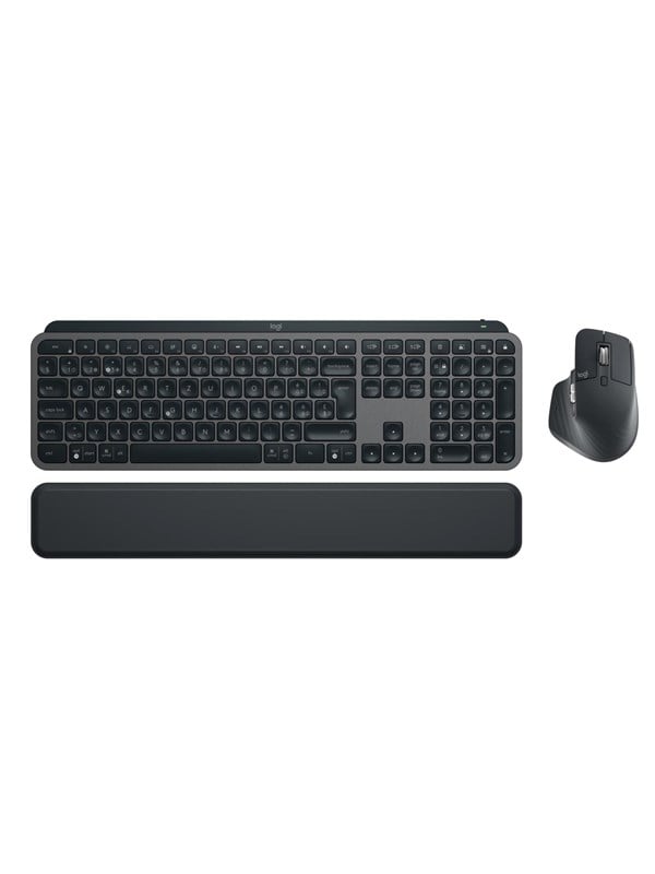 Logitech MX Keys Combo For Business Gen 2 (CH) - Tastatur & Mus sæt - Schweizisk - Sort