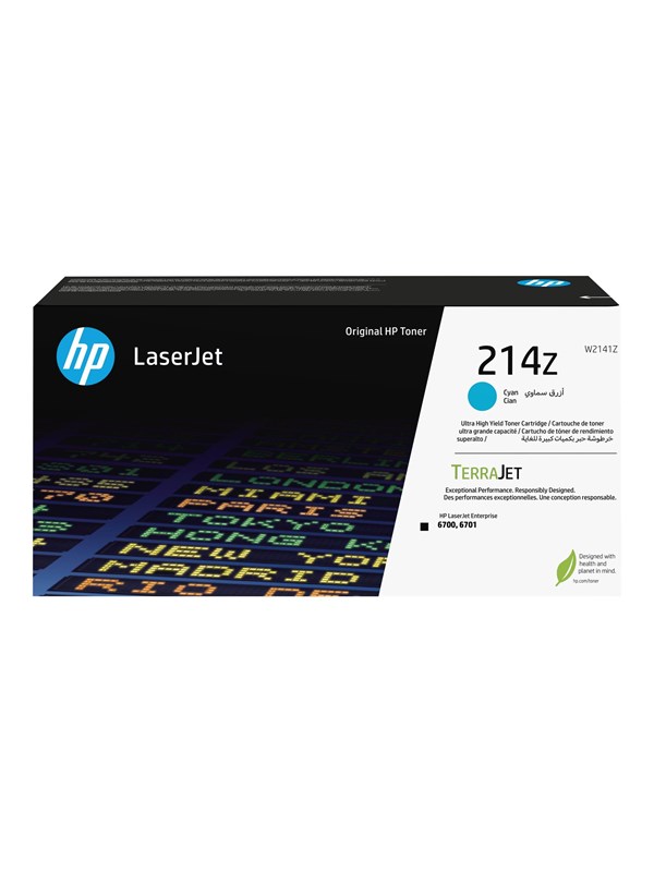 Hp Toner Cyan 214z 26k - Color Laserjet 6700dn/6701dn
