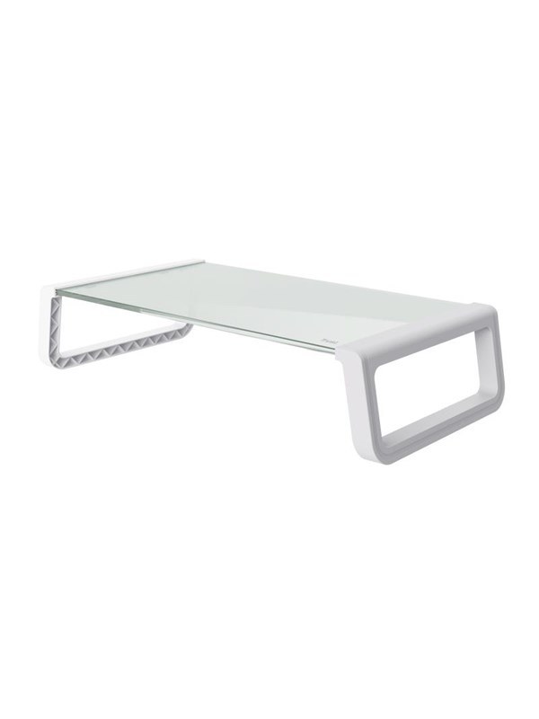 Trust Monta - Tempered glass monitor stand - White billede