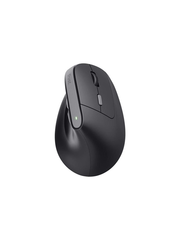 Trust Bayo II Wireless - Ergonomisk mus - Optisk - 6 knapper - Sort