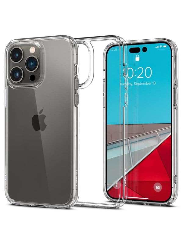 Spigen Crystal Hybrid Cover til iPhone 14 Pro Max (TPU) Crystal Clear