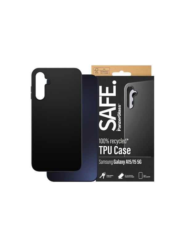 SAFE by PanzerGlass TPU Case Samsung Galaxy A15 | A15 5G | Black