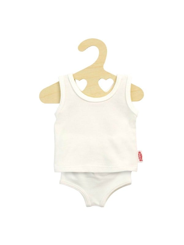 Heless Doll underpants and shirt White 28-35 cm