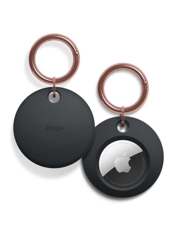 Elago Basic Key Chain for AirTag Black