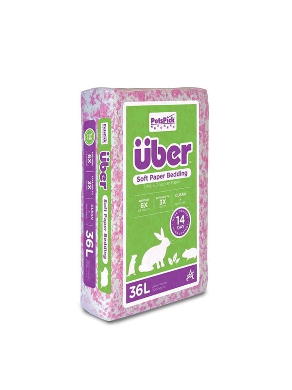 Über Papirstrøelse 36 L Pink/Hvid