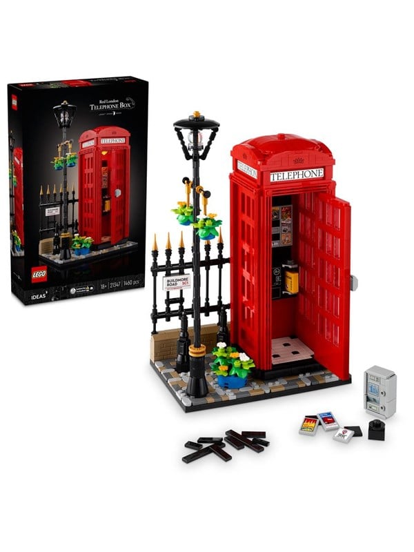 LEGO Ideas 21347 Rød London-telefonboks - byggesæt til voksne