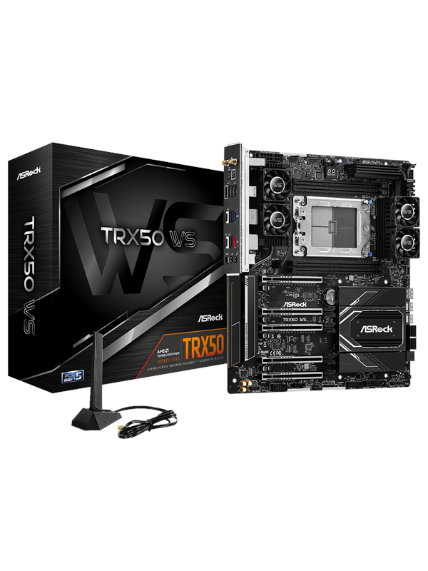 ASRock TRX50 WS Bundkort - AMD TRX50 - AMD sTR5 - DDR5 RAM - Extended ATX billede