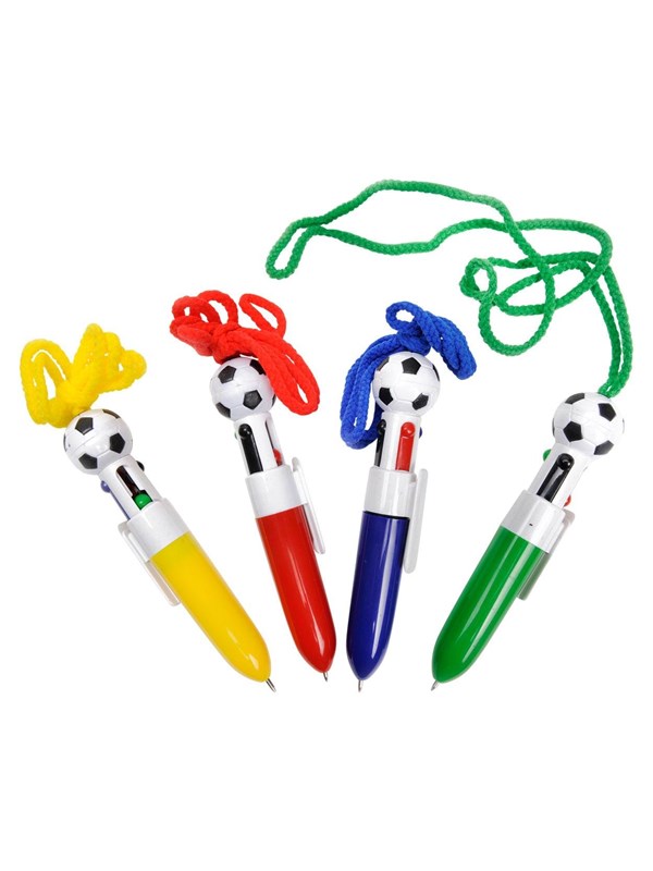 LG-Imports Flerfarvet kuglepen - Fodbold - Assorteret